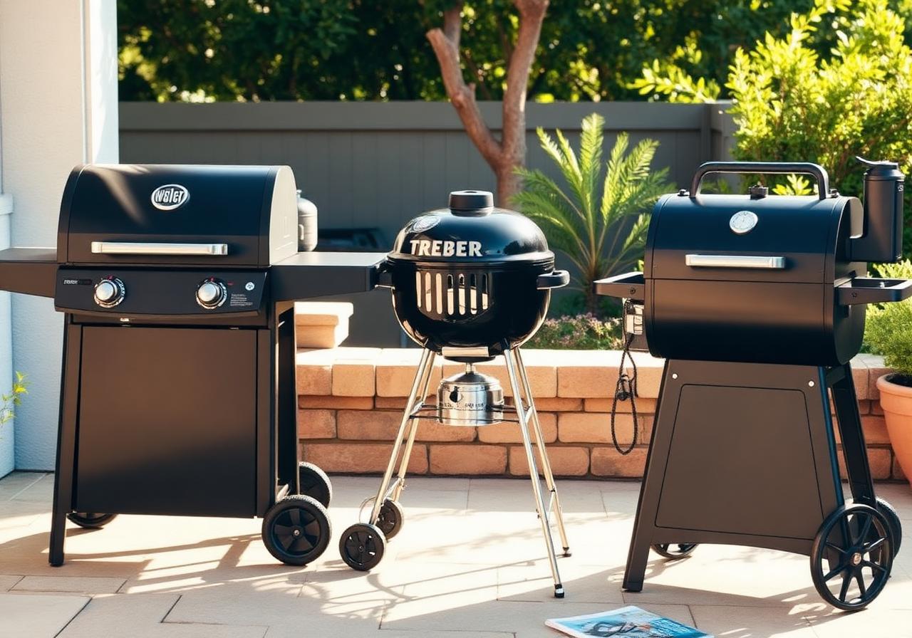 BBQ grill shopping decision with multiple Weber and Traeger grills