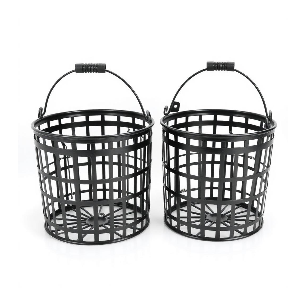 Charcoal baskets pair