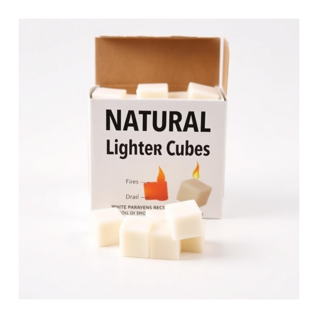 Natural lighter cubes for charcoal