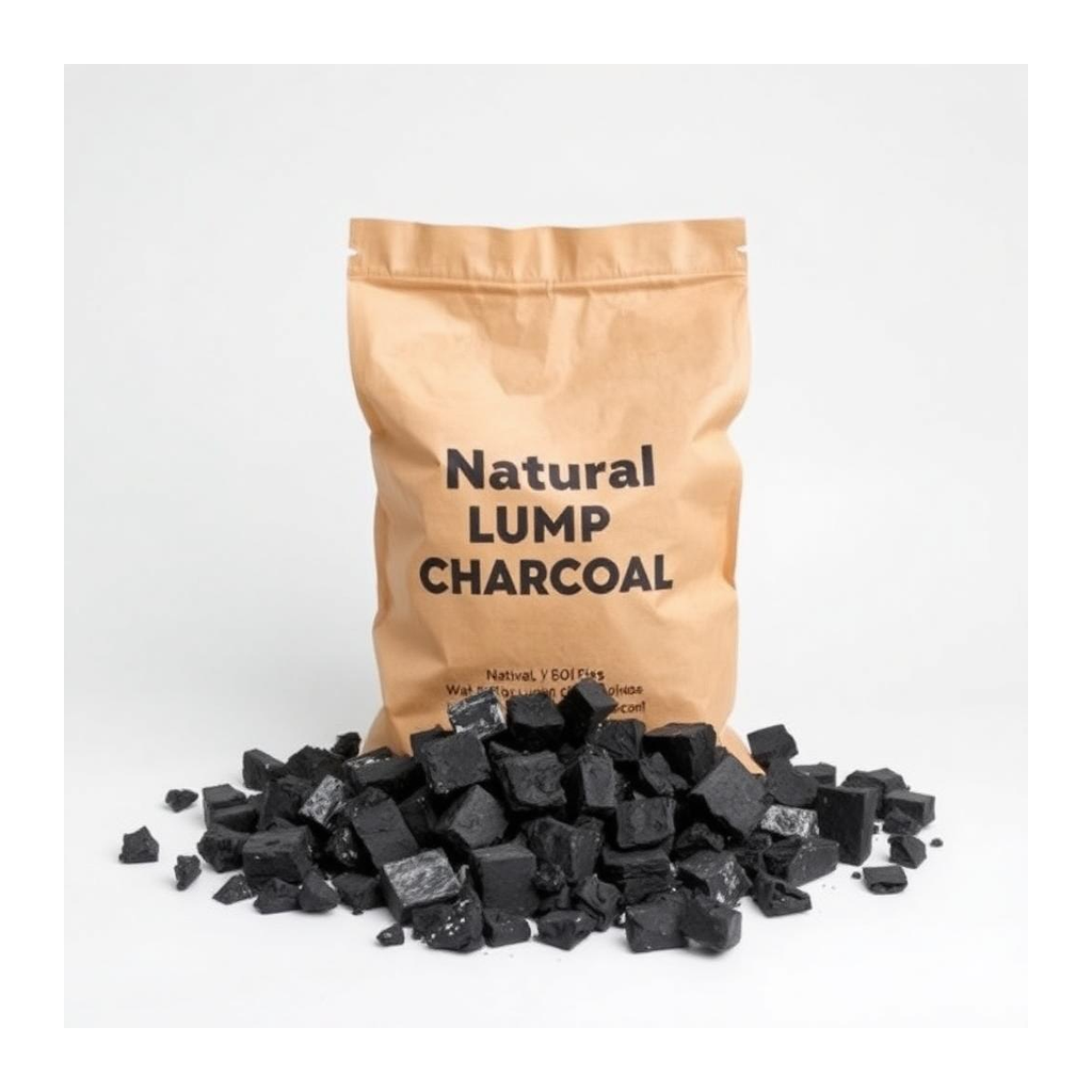 Natural lump charcoal bag