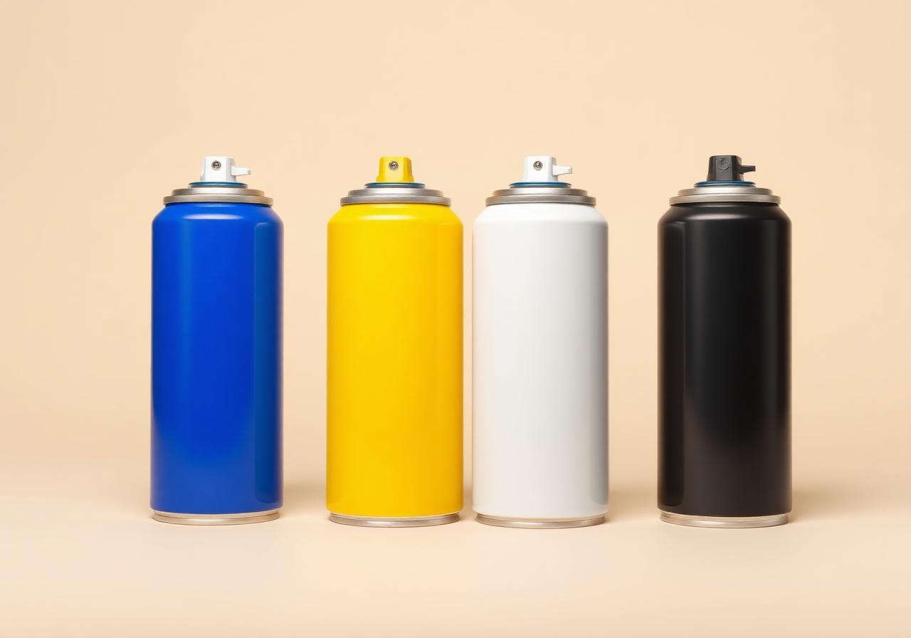 Easy-Off oven and grill cleaner aerosol cans showing different product variants