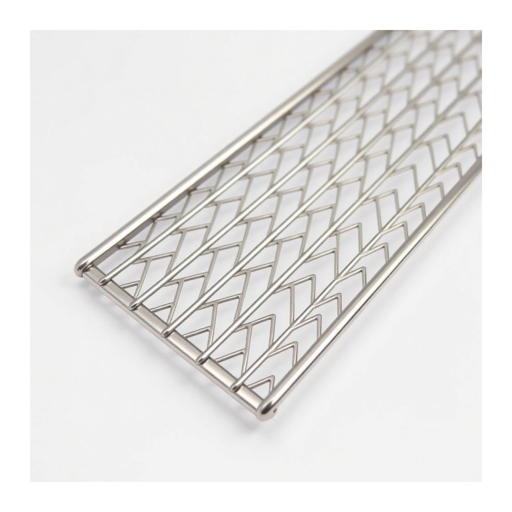 Stainless steel diamond-patterned 9mm grill grates
