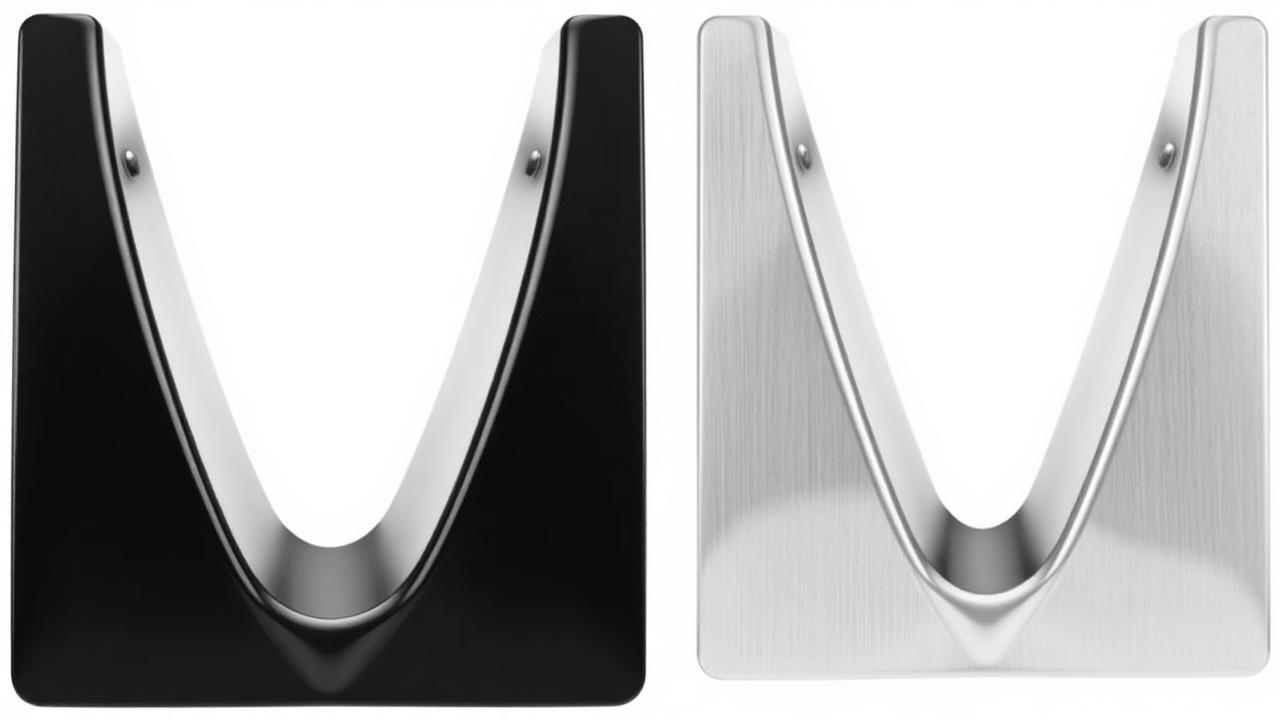 Side-by-side comparison of porcelain-coated and stainless steel flavorizer bars