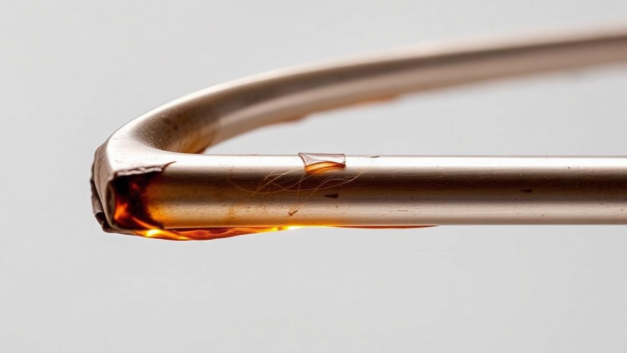 Warped flavorizer bar showing visible bending at one end