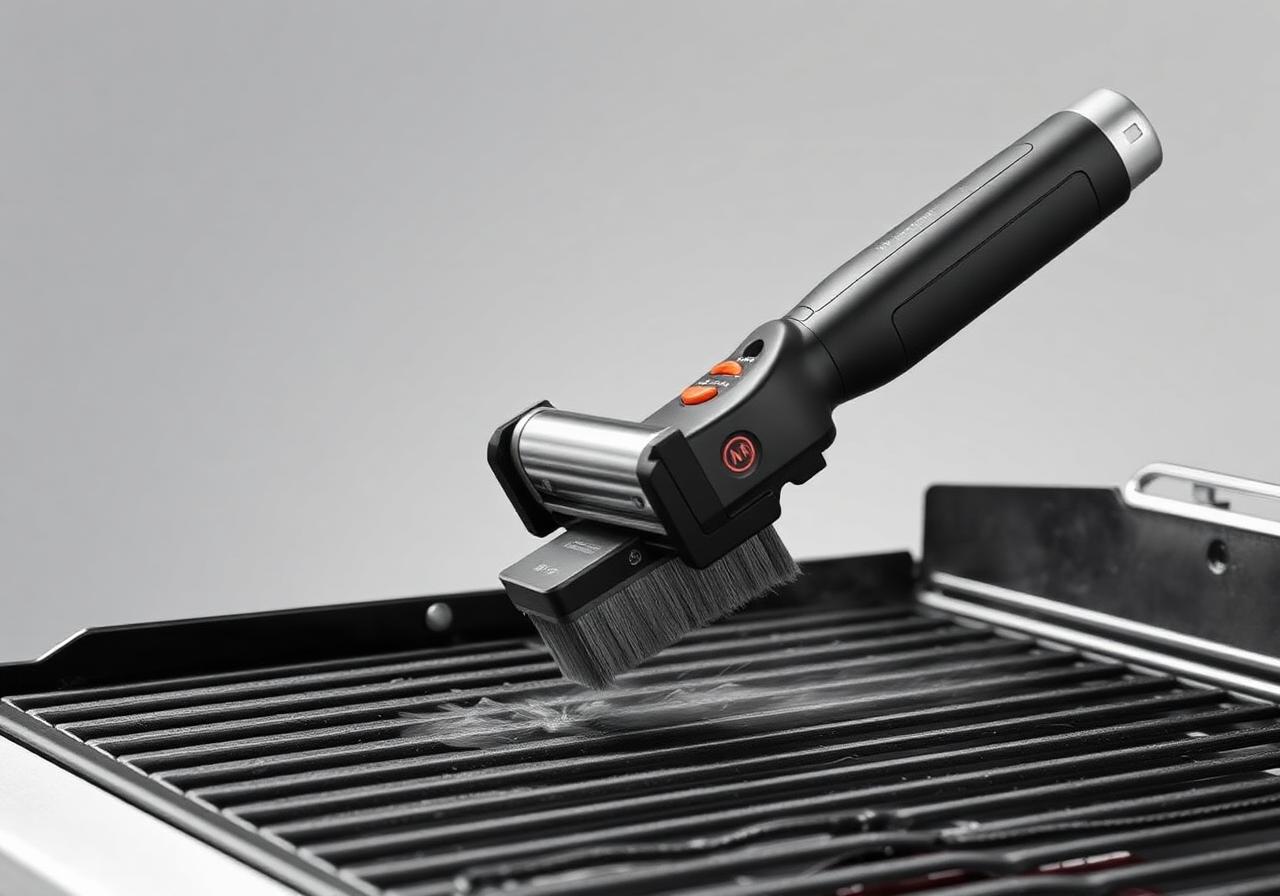 Horsepower Giddy Up cordless motorized grill cleaner brush