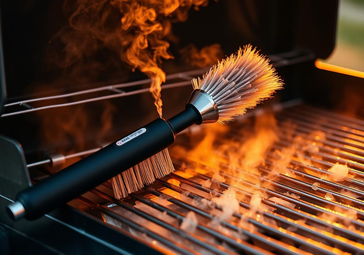 Grill Daddy Pro steam-cleaning grill brush