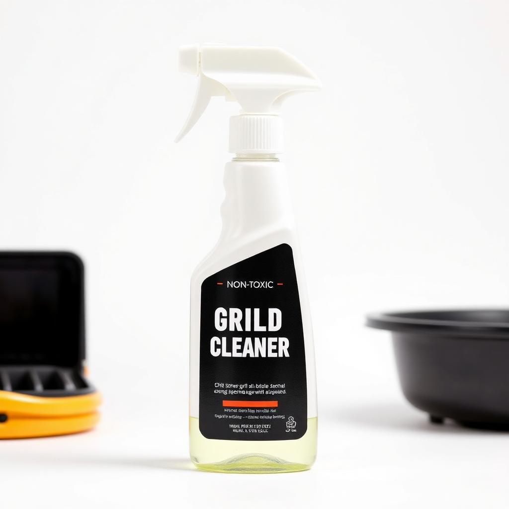 Non-toxic grill cleaner spray
