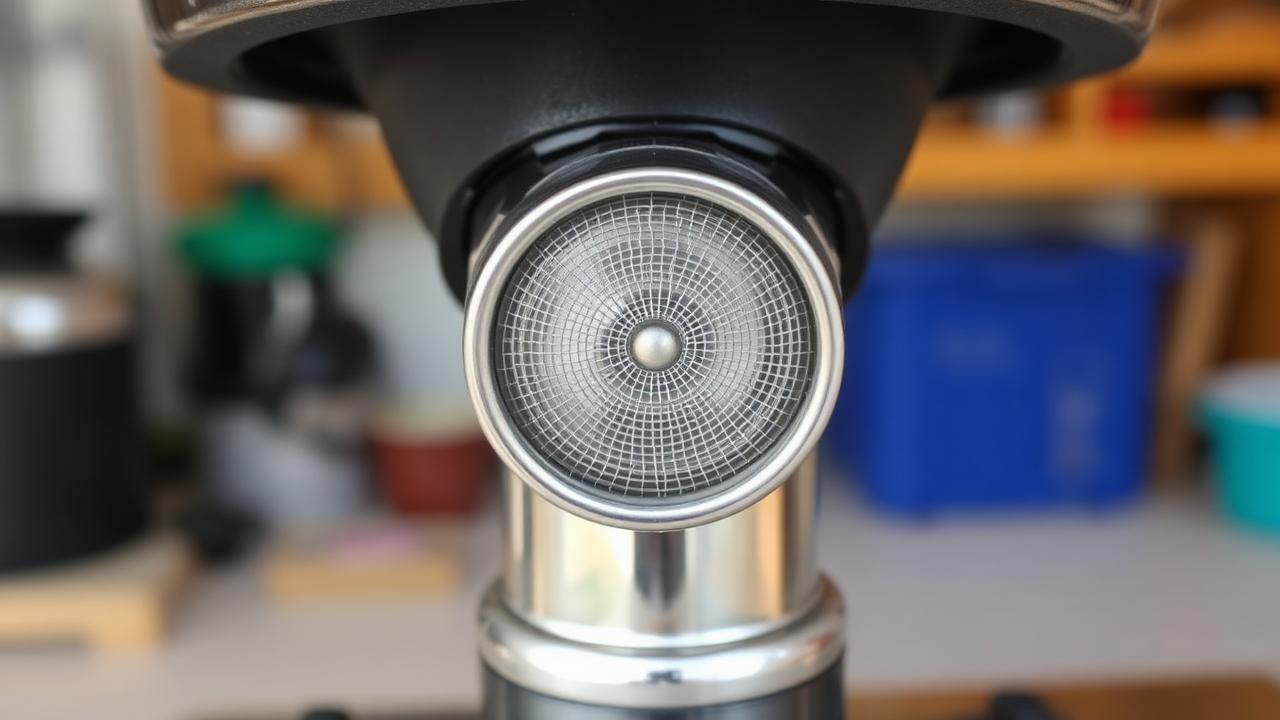 Venturi insect screen installed on the end of a burner tube
