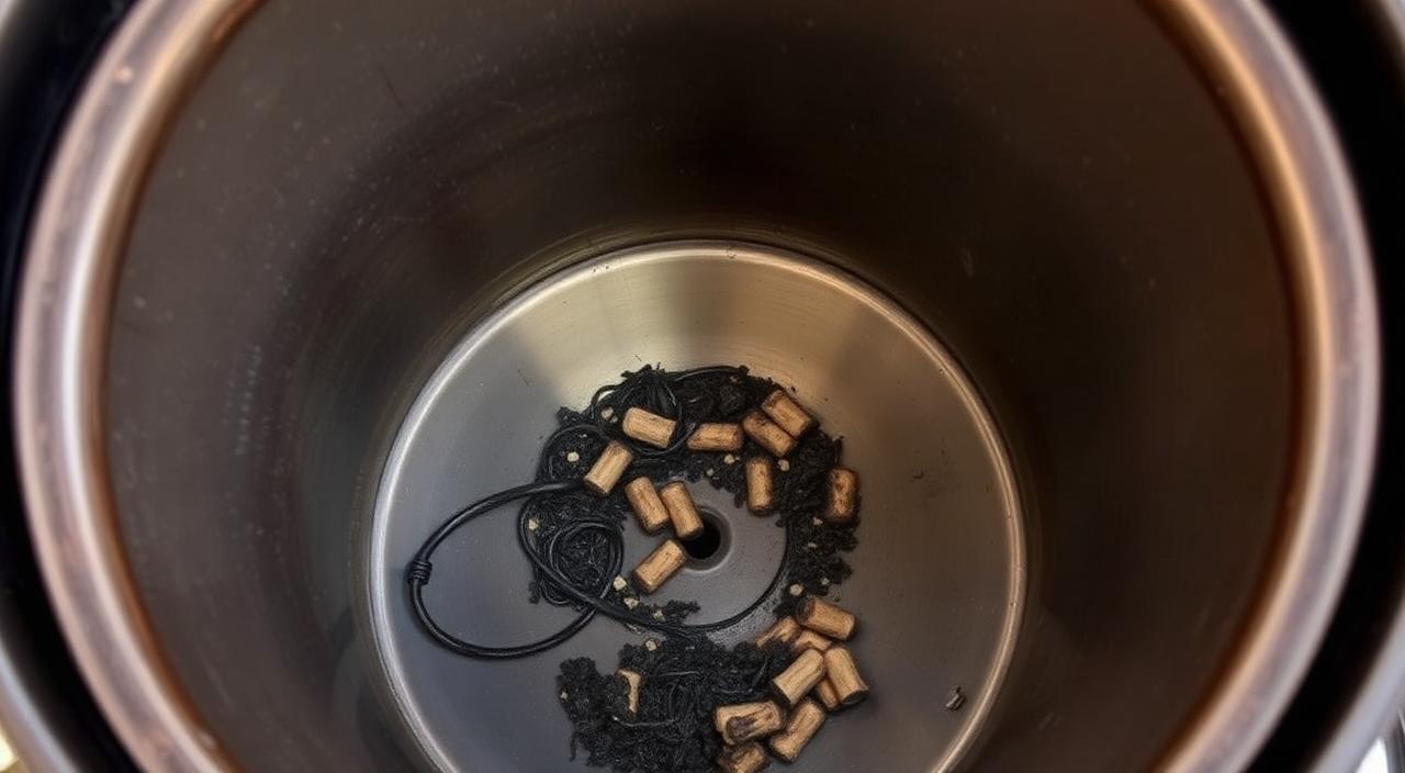 Empty Traeger auger tube visible from the fire pot end