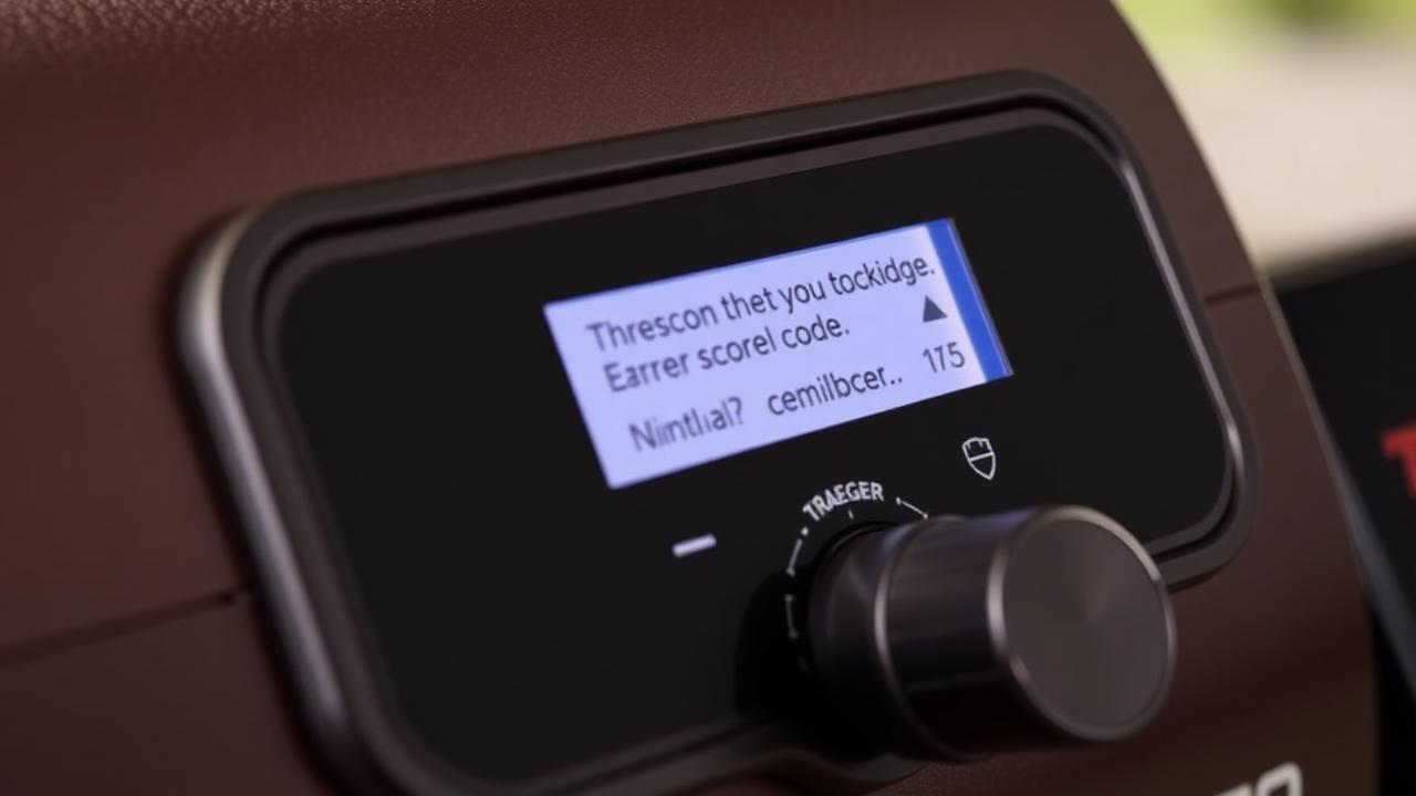 Traeger Woodridge controller showing Error 40 igniter circuit fault