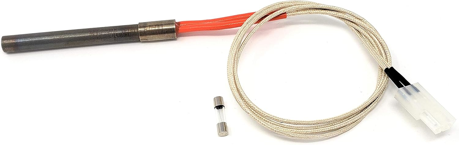 OEM Traeger hot rod igniter with braided lead and inline fuse