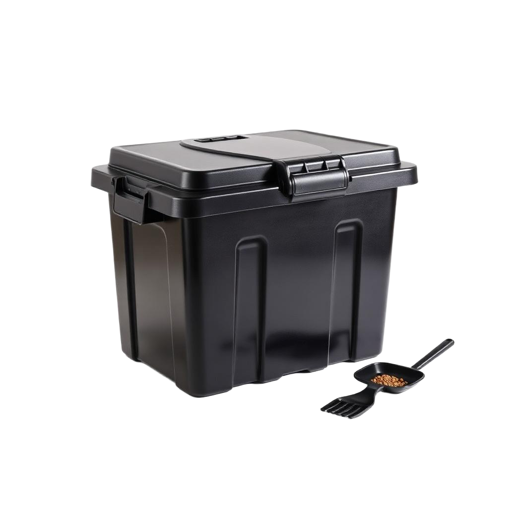 Airtight 40 lb pellet storage container
