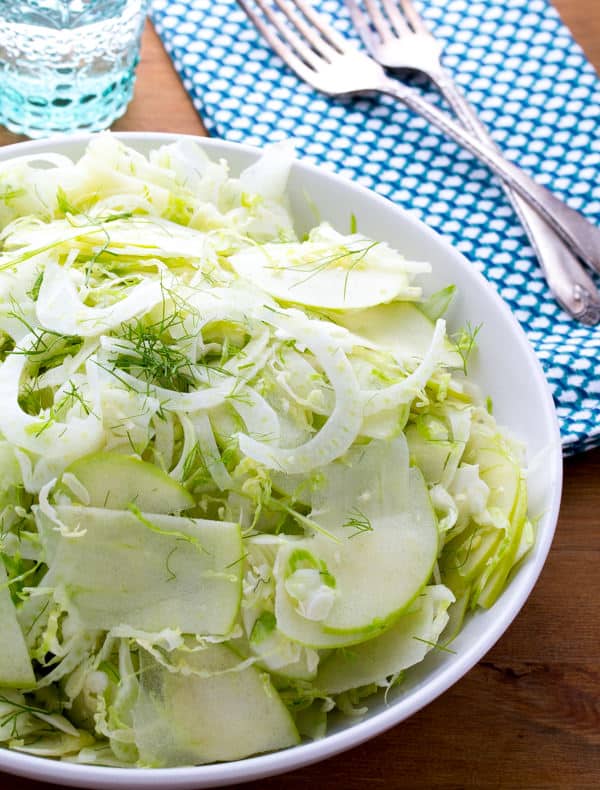 Apple Fennel Brussels Sprouts Slaw
