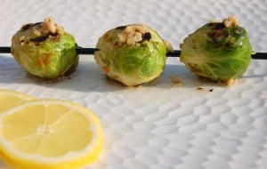 Grilled Brussels Sprouts with Garlic and Ginger