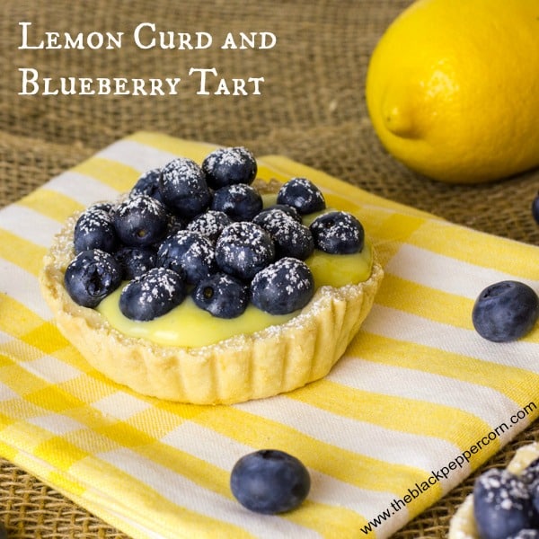 Lemon Curd and Blueberry Tart
