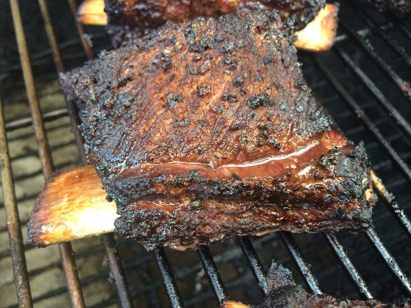 How to Smoke Beef Ribs Back Short Franklin and Chuck 