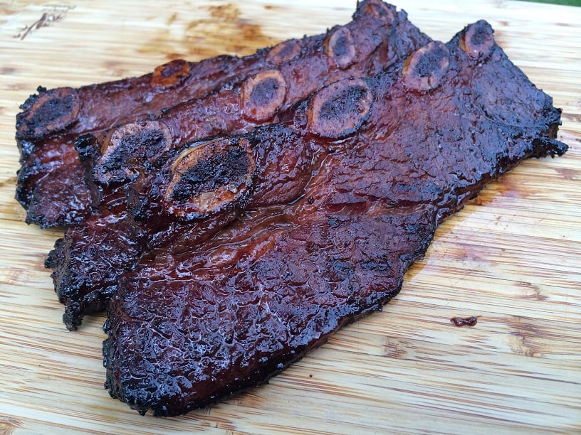 Smoked Flanken Style Beef Ribs
