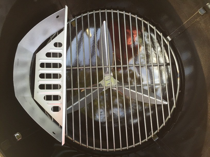 Placement of Charcoal Basket on Side of the Grill