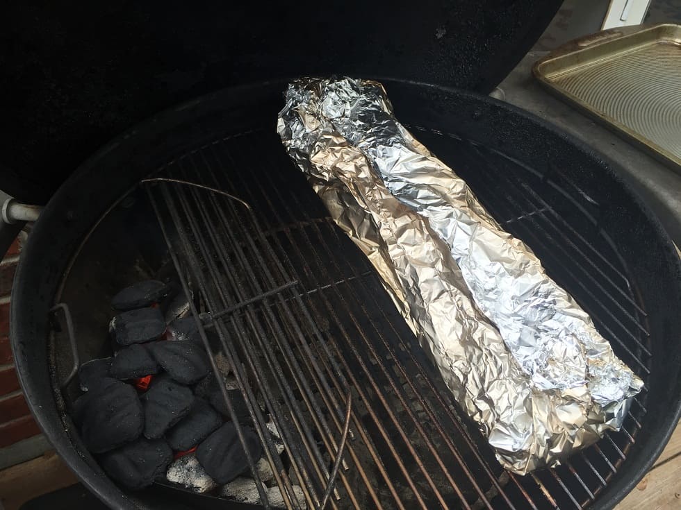 Foiled baby back ribs