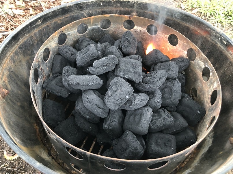 BB Charcoal in Fire Ring
