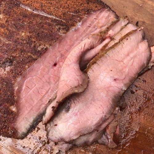 Sliced Smoked Flank Steak
