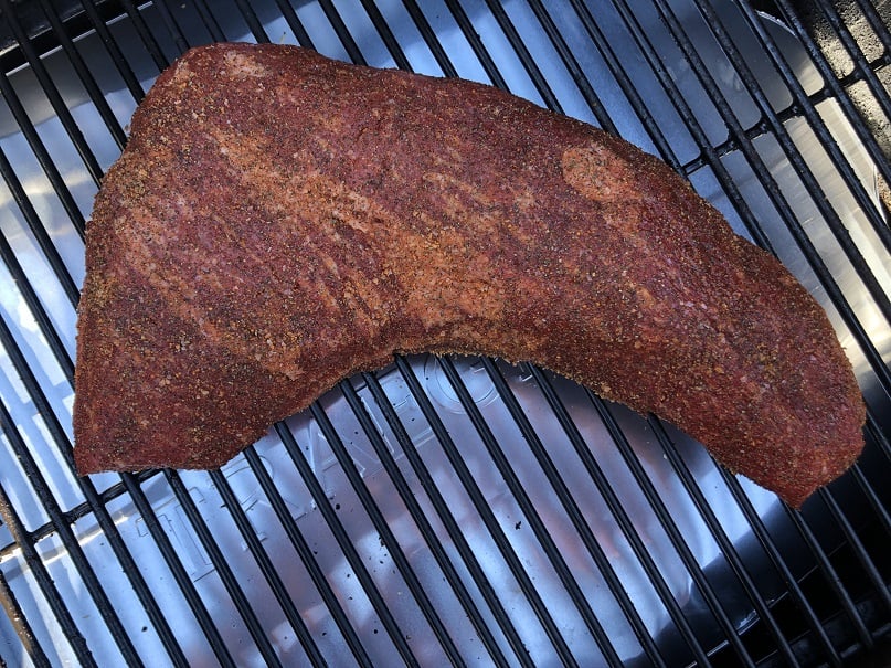 Putting the Tri Tip on the Pellet Grill