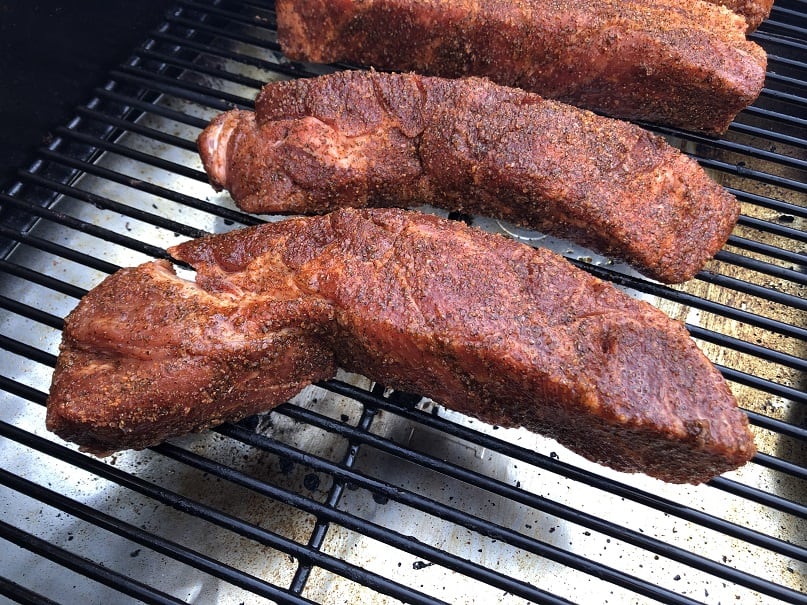 Seasoned Country Style Ribs on a Traeger