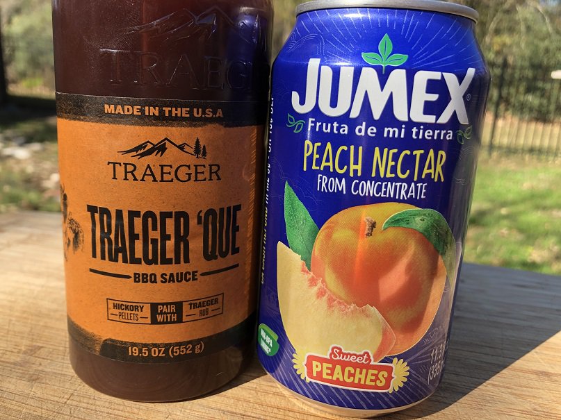 Traeger Que Sauce with Peach Nectar