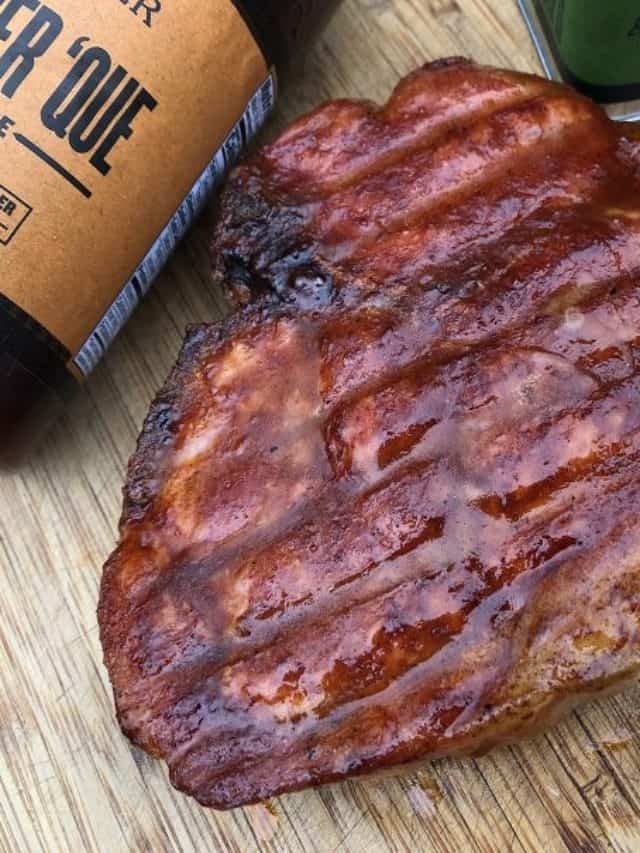 DELICIOUS Traeger Smoked Pork Chops Story