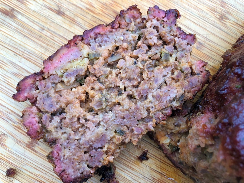 Slice of Smoked Meatloaf