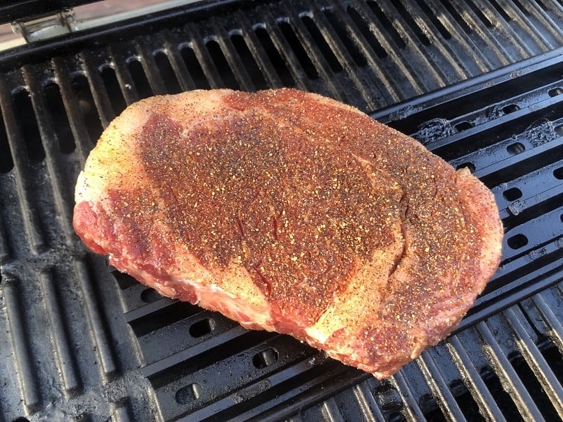 Thick Ribeye on the Grill