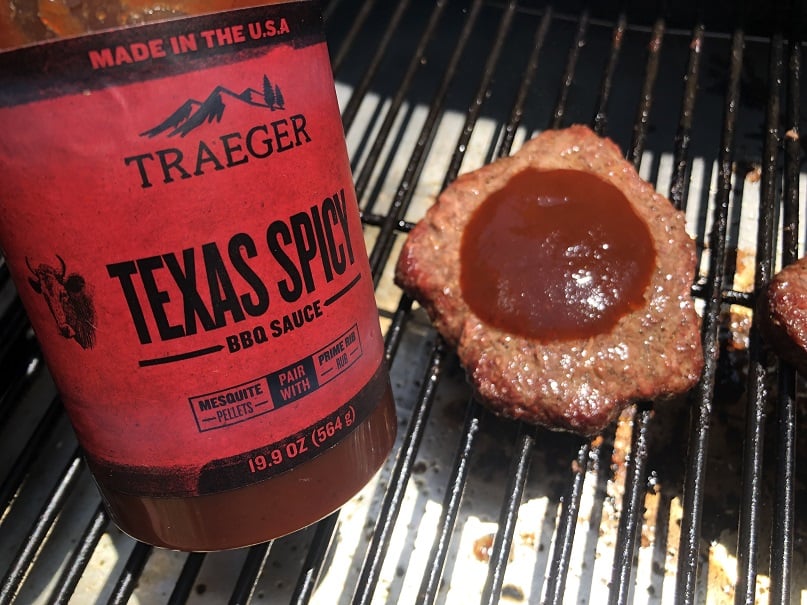 Grilled Burger with Traeger BBQ Sauce